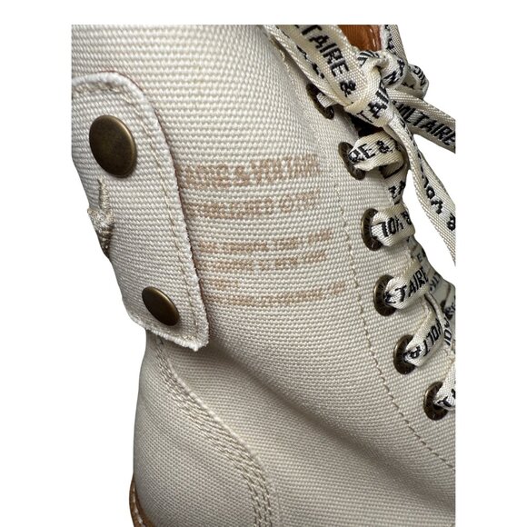 Zadig & Voltaire Joe Canvas Boot, Flash New in Box - Picture 6 of 15